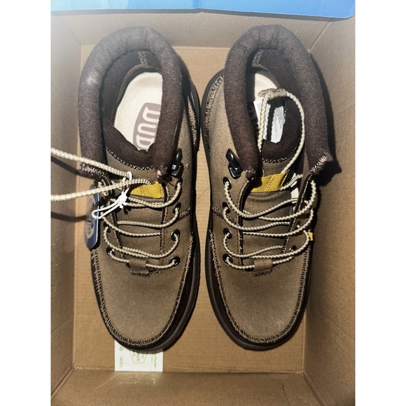 NIB Hey Dude Bradley Waxed Canvas - Brown - Mens‎ Size 6 - 40625-255 No Box Lid main image 7